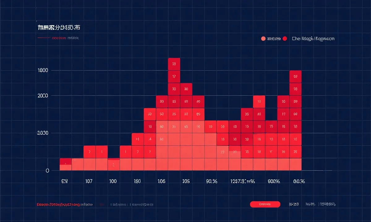 冷热分布热力图示意